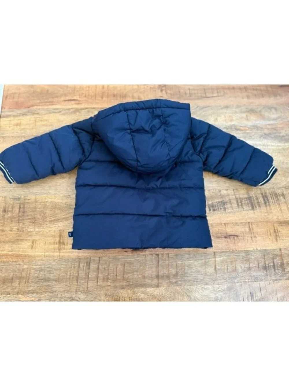 Baby GAP Hooded Puffer Coat Snow Jacket Size 18-24 months Navy Blue Zip Up NWOT